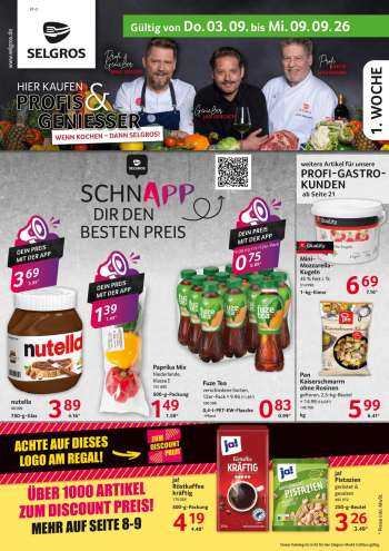 Prospekte Selgros - 3.09.2026 - 9.09.2026.