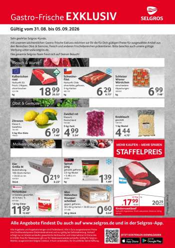 Prospekte Selgros - 31.08.2026 - 5.09.2026.