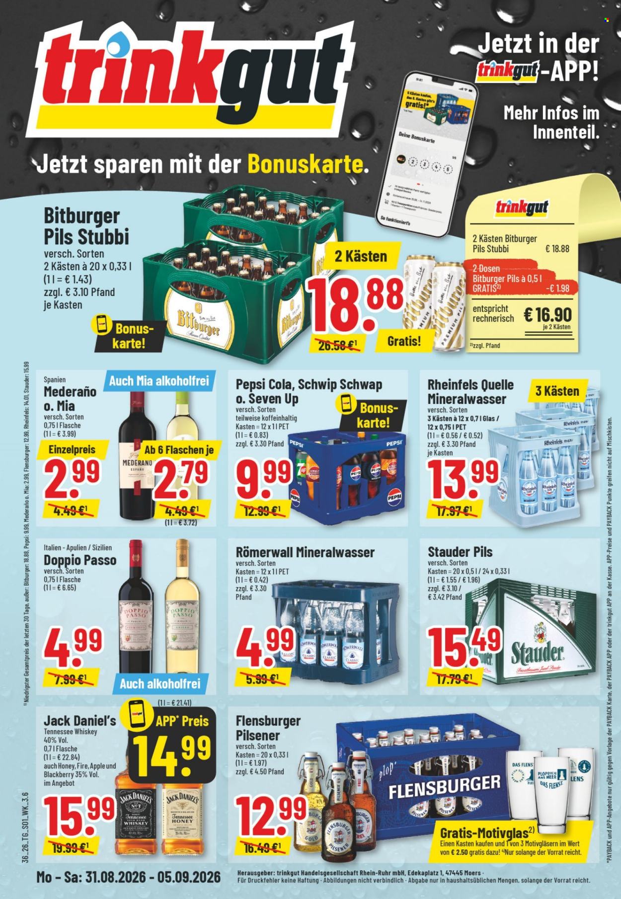 trinkgut Prospekte  - 31.08.2026 - 5.09.2026. Seite 1