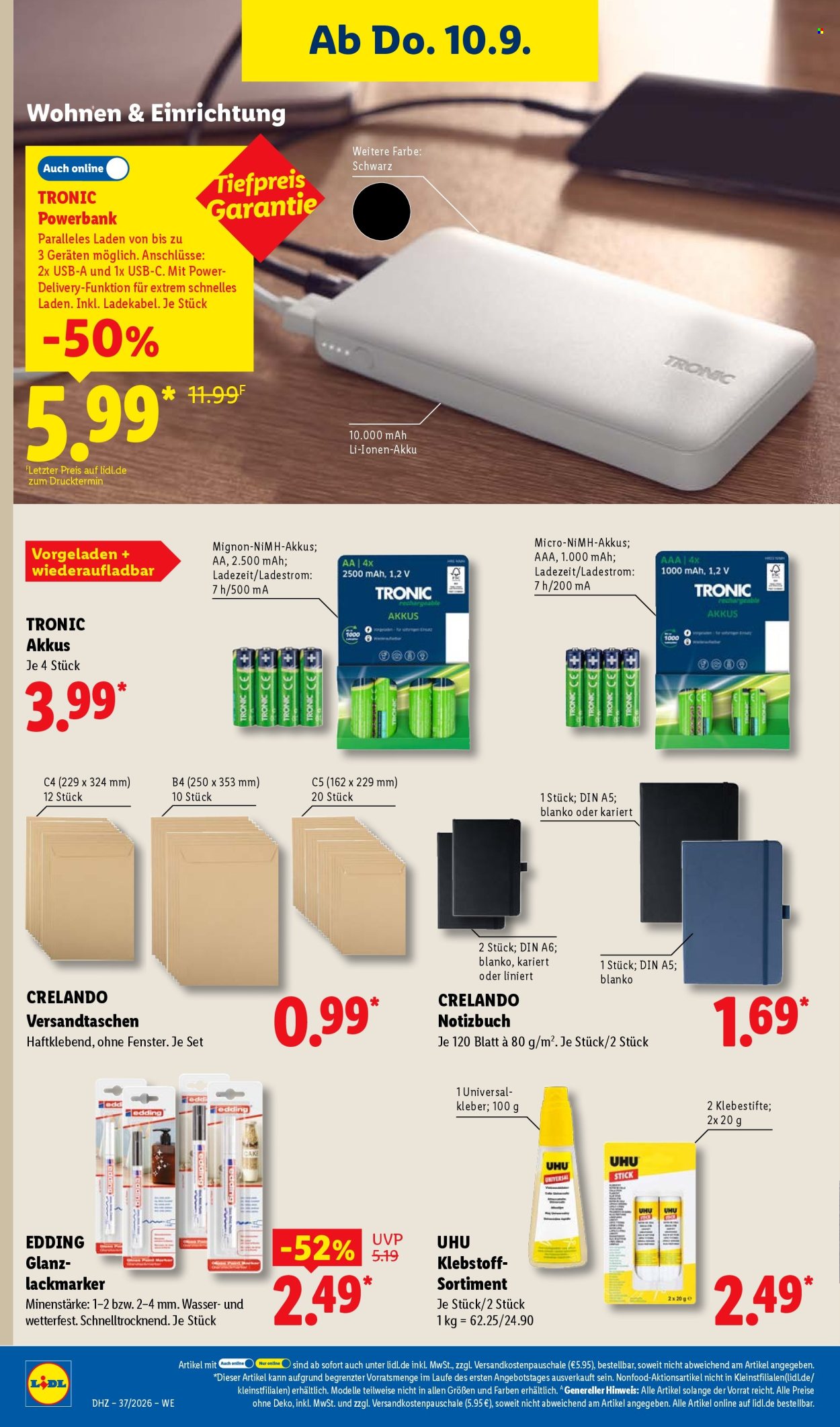 Lidl Prospekte  - 7.09.2026 - 12.09.2026. Seite 50