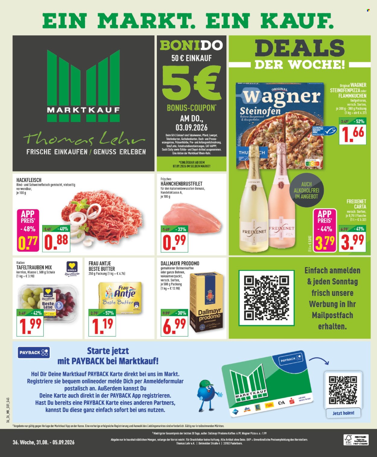 Marktkauf Prospekte  - 31.08.2026 - 5.09.2026. Seite 1