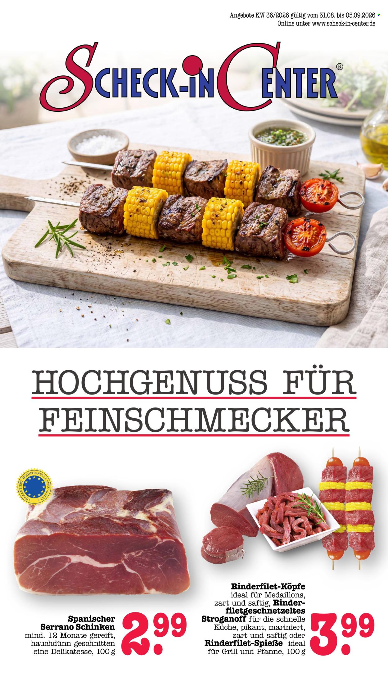 Scheck-in Prospekte  - 31.08.2026 - 5.09.2026. Seite 1
