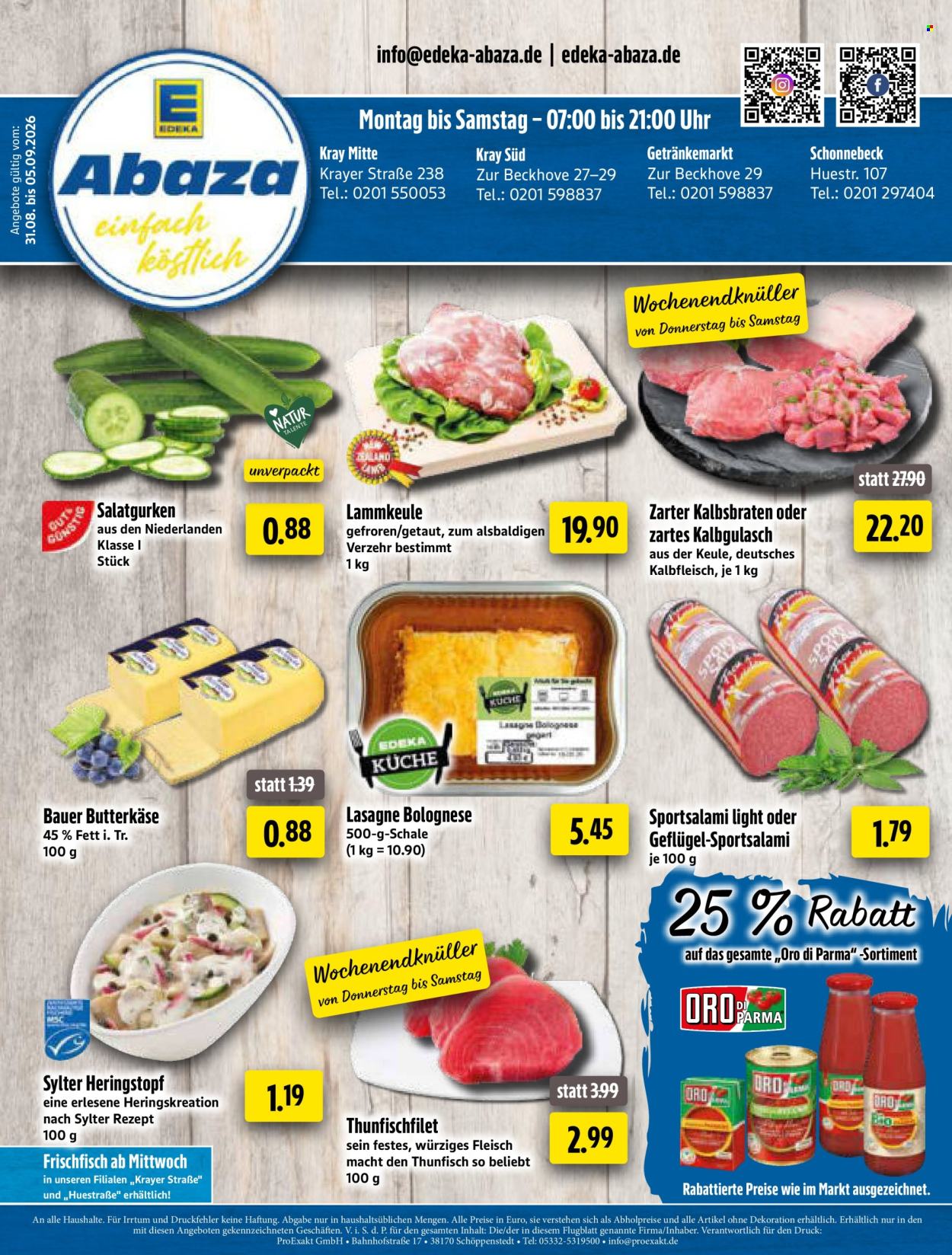 Edeka Getränkemarkt Prospekte  - 31.08.2026 - 5.09.2026. Seite 1