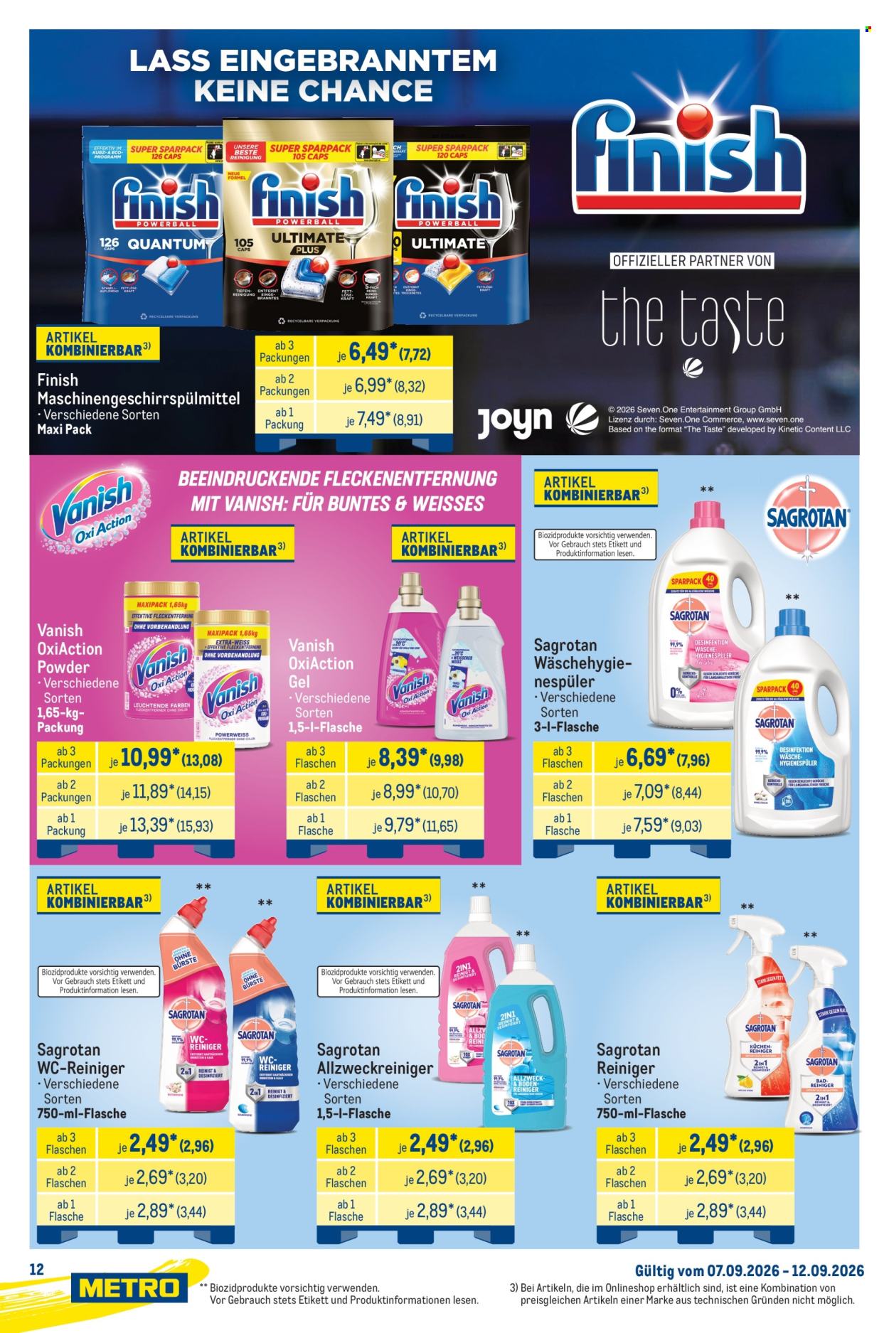 Metro Prospekte  - 7.09.2026 - 12.09.2026. Seite 12
