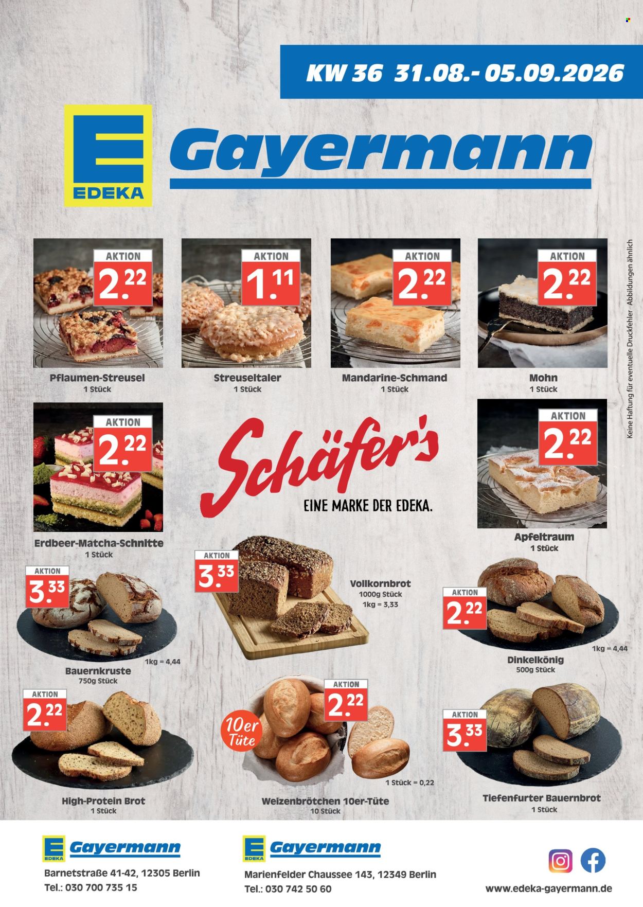 Edeka Prospekte  - 31.08.2026 - 5.09.2026. Seite 1