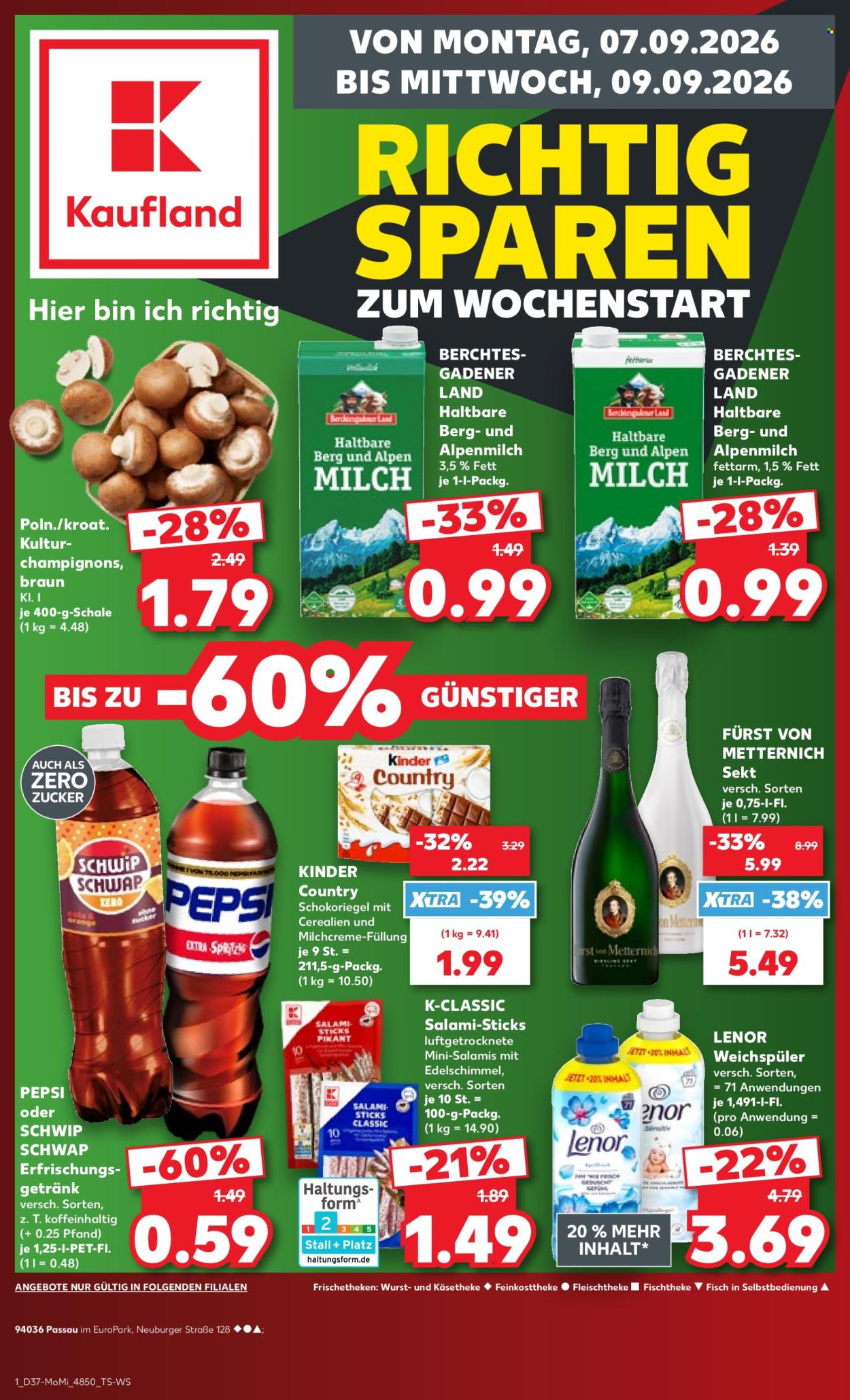 Kaufland Prospekte  - 7.09.2026 - 9.09.2026. Seite 1