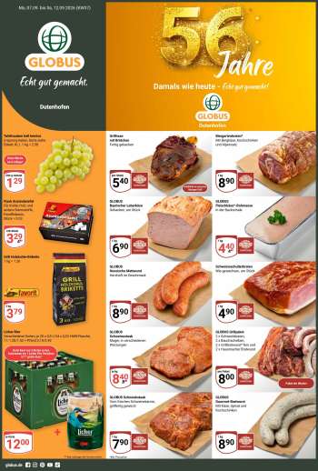 Prospekte Globus - 7.09.2026 - 12.09.2026.