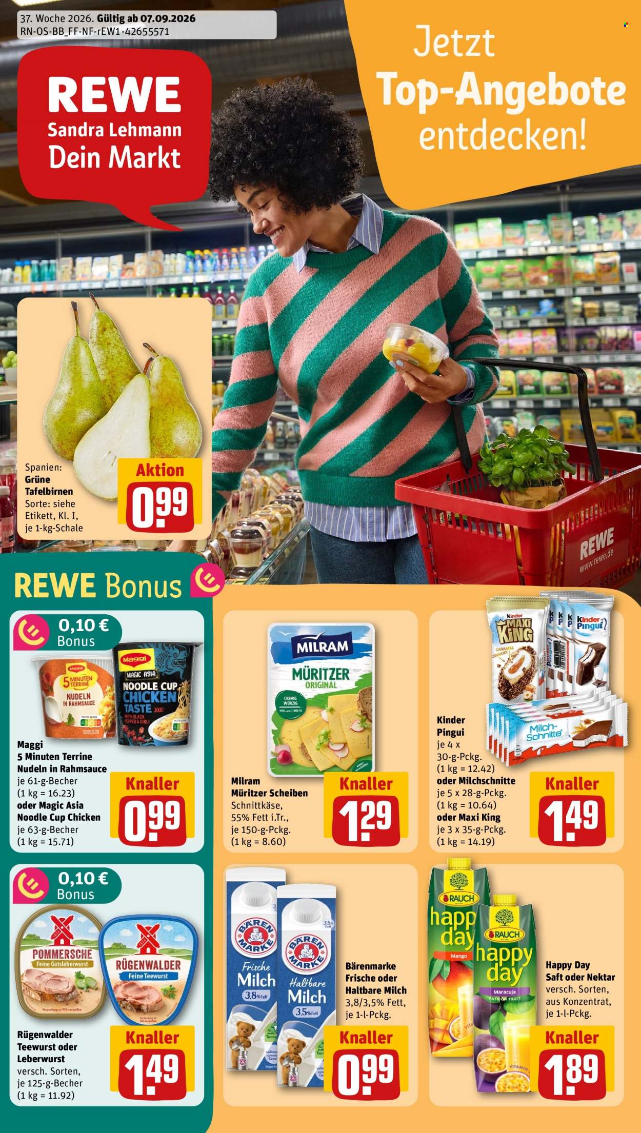 REWE Prospekte  - 7.09.2026 - 13.09.2026. Seite 1