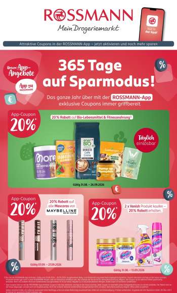 Prospekte Rossmann - 31.08.2026 - 26.09.2026.