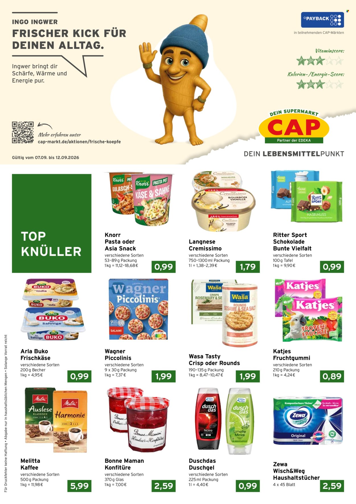 CAP-Markt Prospekte  - 7.09.2026 - 12.09.2026. Seite 1