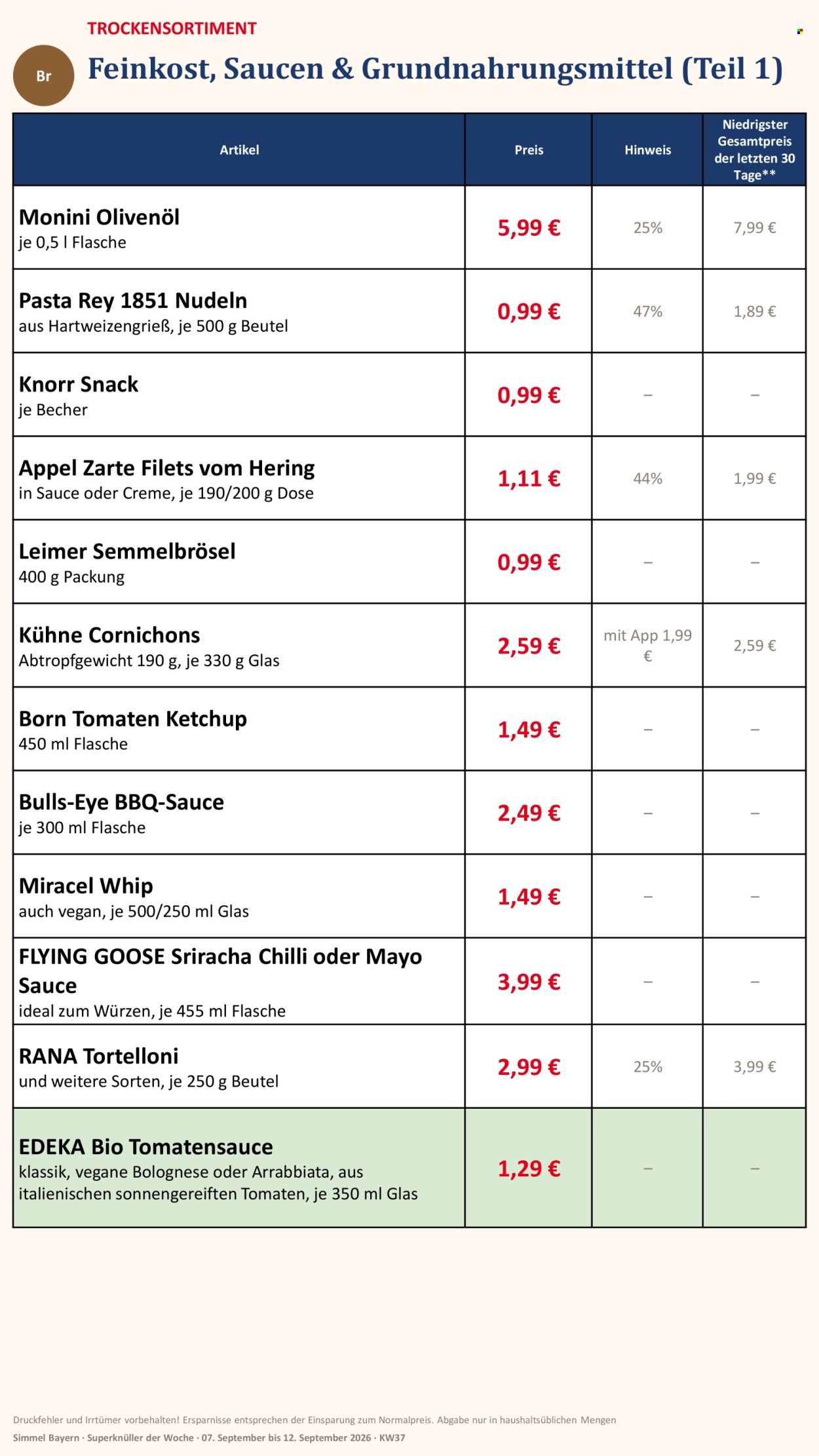 Edeka Prospekte  - 7.09.2026 - 12.09.2026. Seite 8