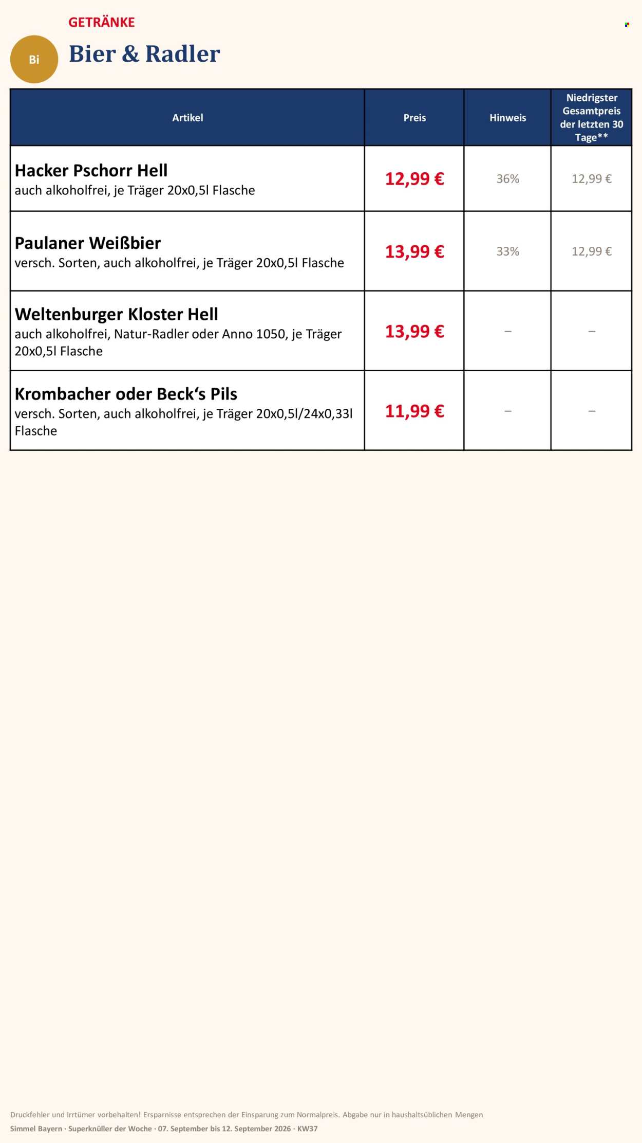 Edeka Prospekte  - 7.09.2026 - 12.09.2026. Seite 14