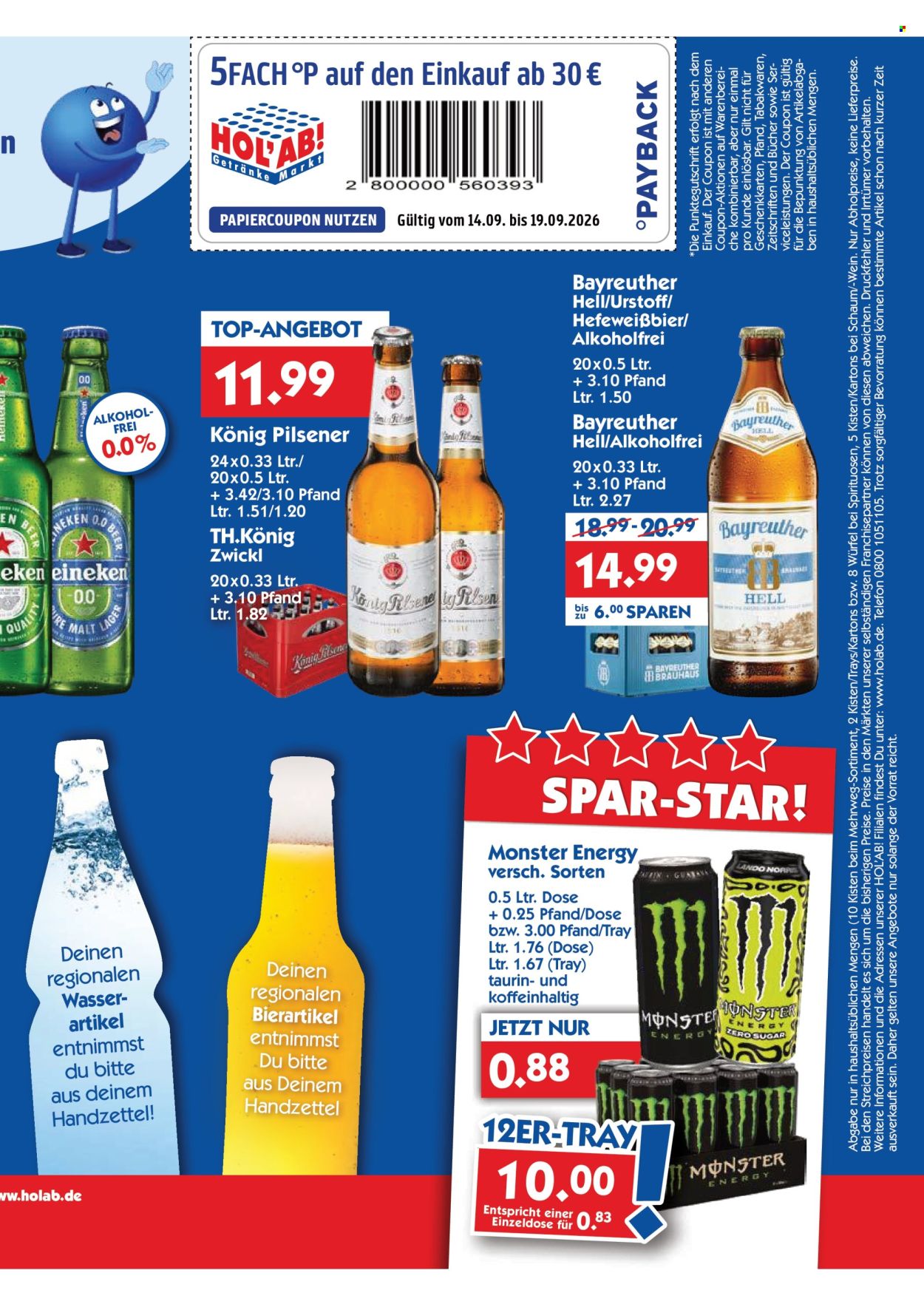 Hol'ab! Getränkemarkt Prospekte  - 14.09.2026 - 19.09.2026. Seite 3