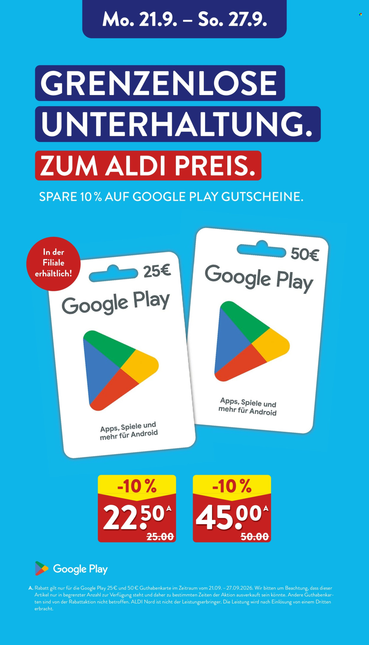 ALDI Nord Prospekte  - 21.09.2026 - 26.09.2026. Seite 40