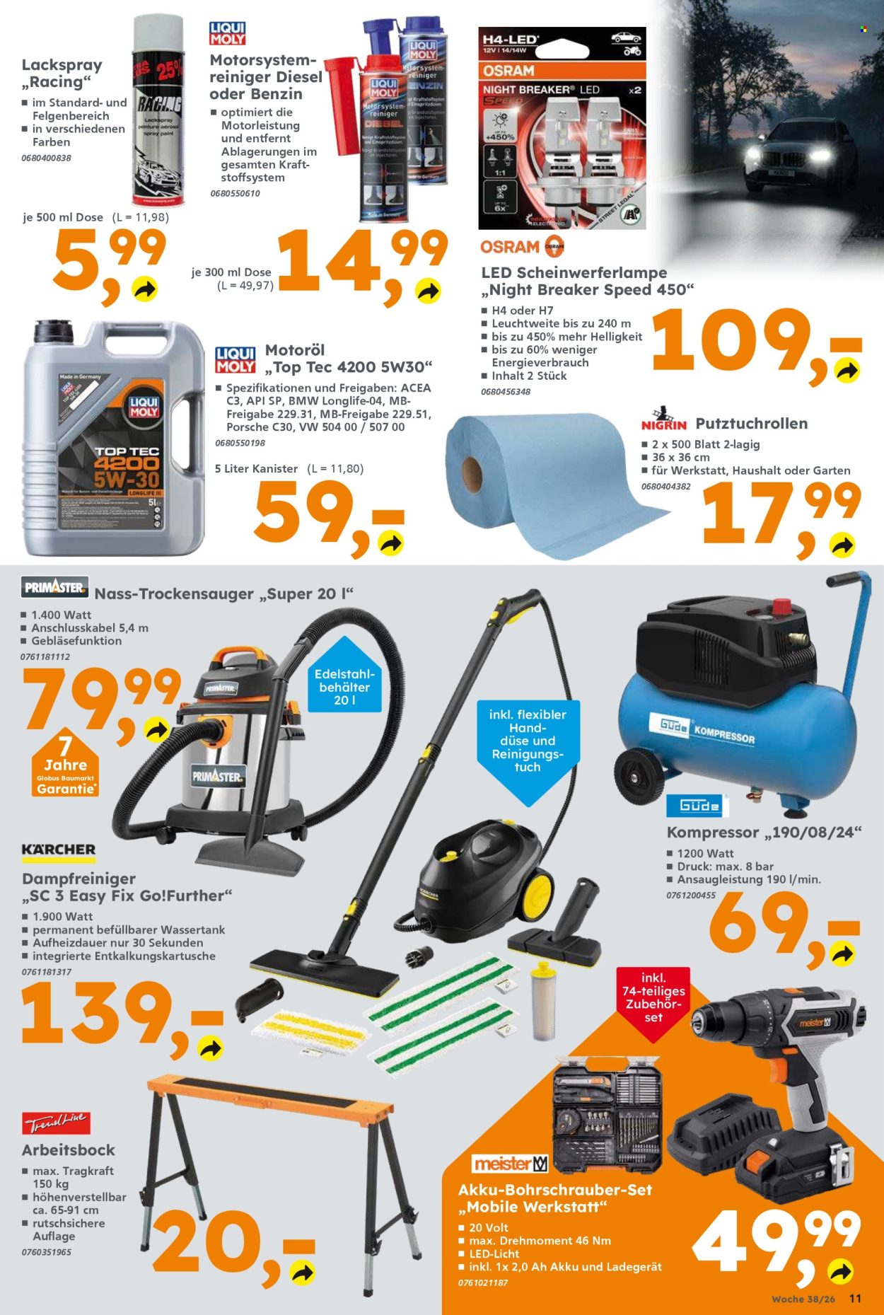 Globus Baumarkt Prospekte  - 14.09.2026 - 19.09.2026. Seite 11