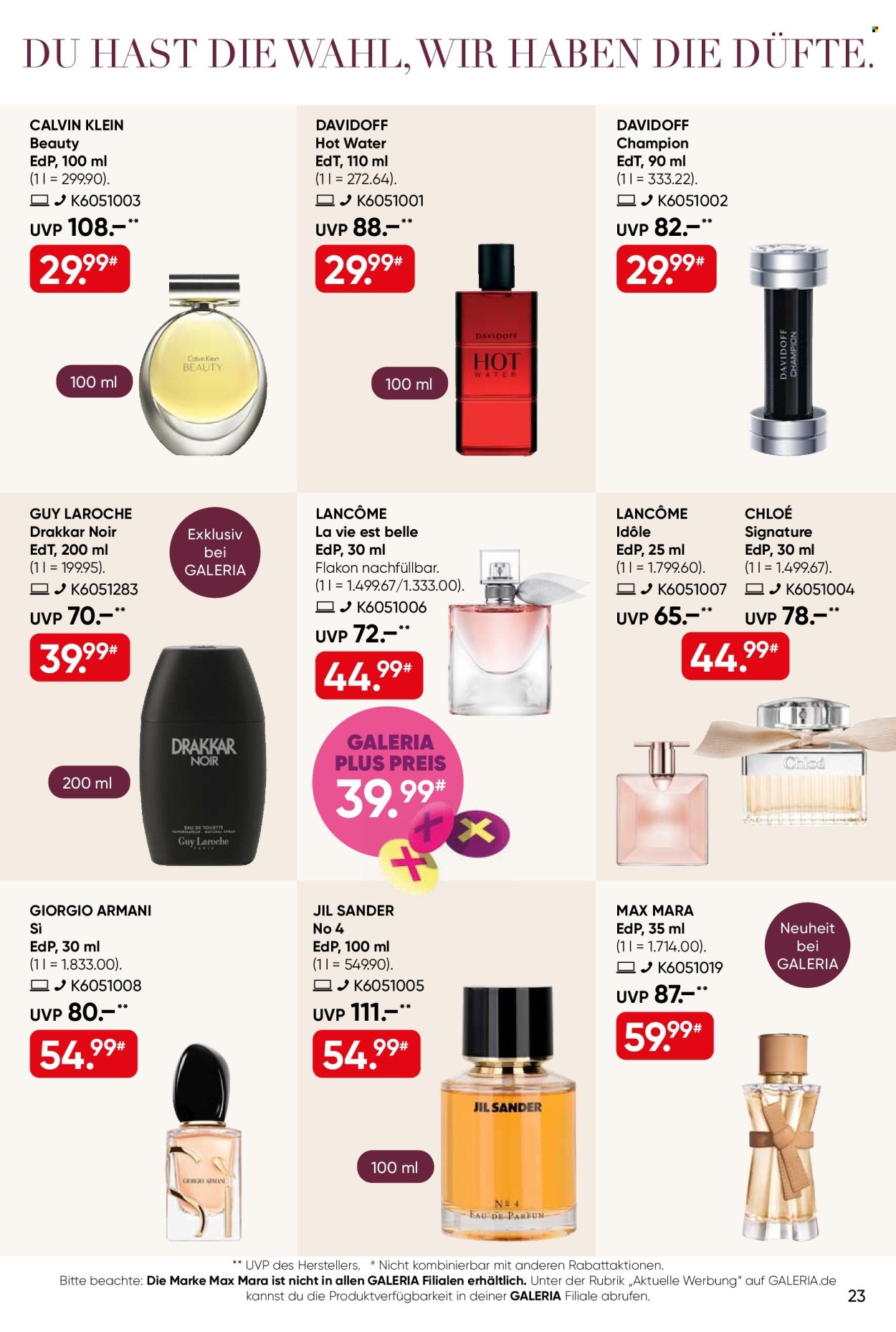 GALERIA Karstadt Kaufhof Prospekte  - 16.09.2026 - 27.09.2026. Seite 23