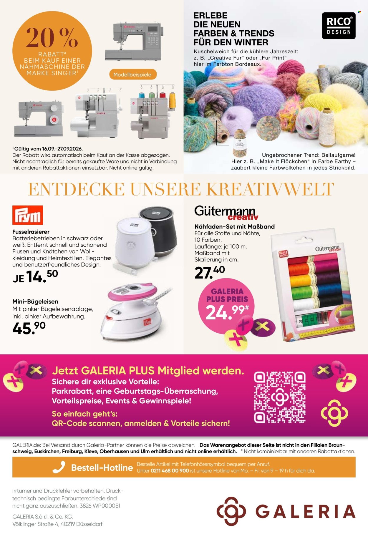 GALERIA Karstadt Kaufhof Prospekte  - 16.09.2026 - 27.09.2026. Seite 40