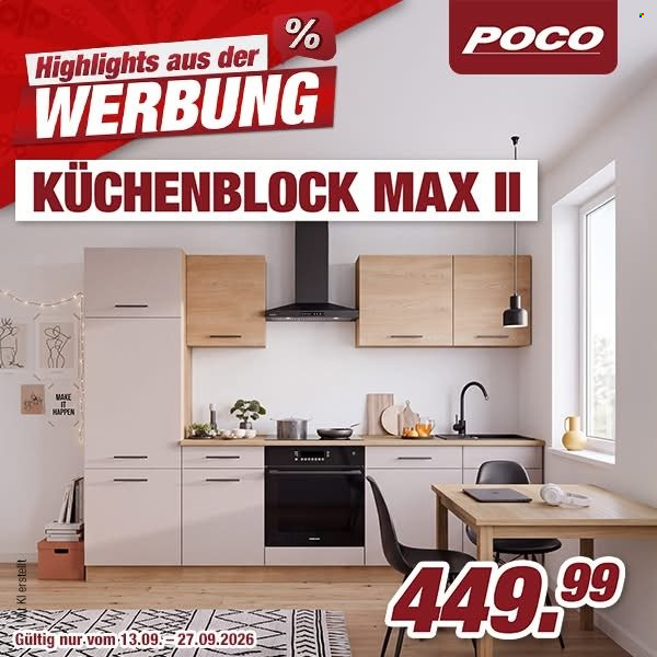Poco Prospekte  - 13.09.2026 - 27.09.2026. Seite 1