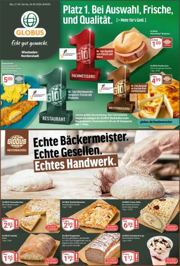 Prospekte Globus - 21.09.2026 - 26.09.2026.