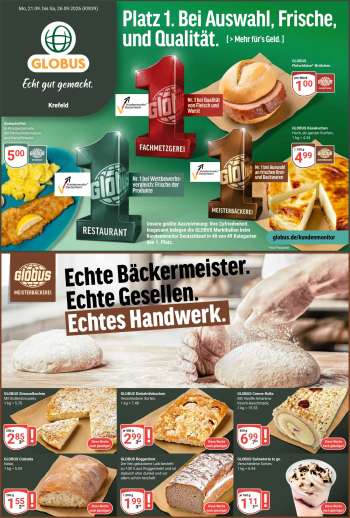 Prospekte Globus - 21.09.2026 - 26.09.2026.