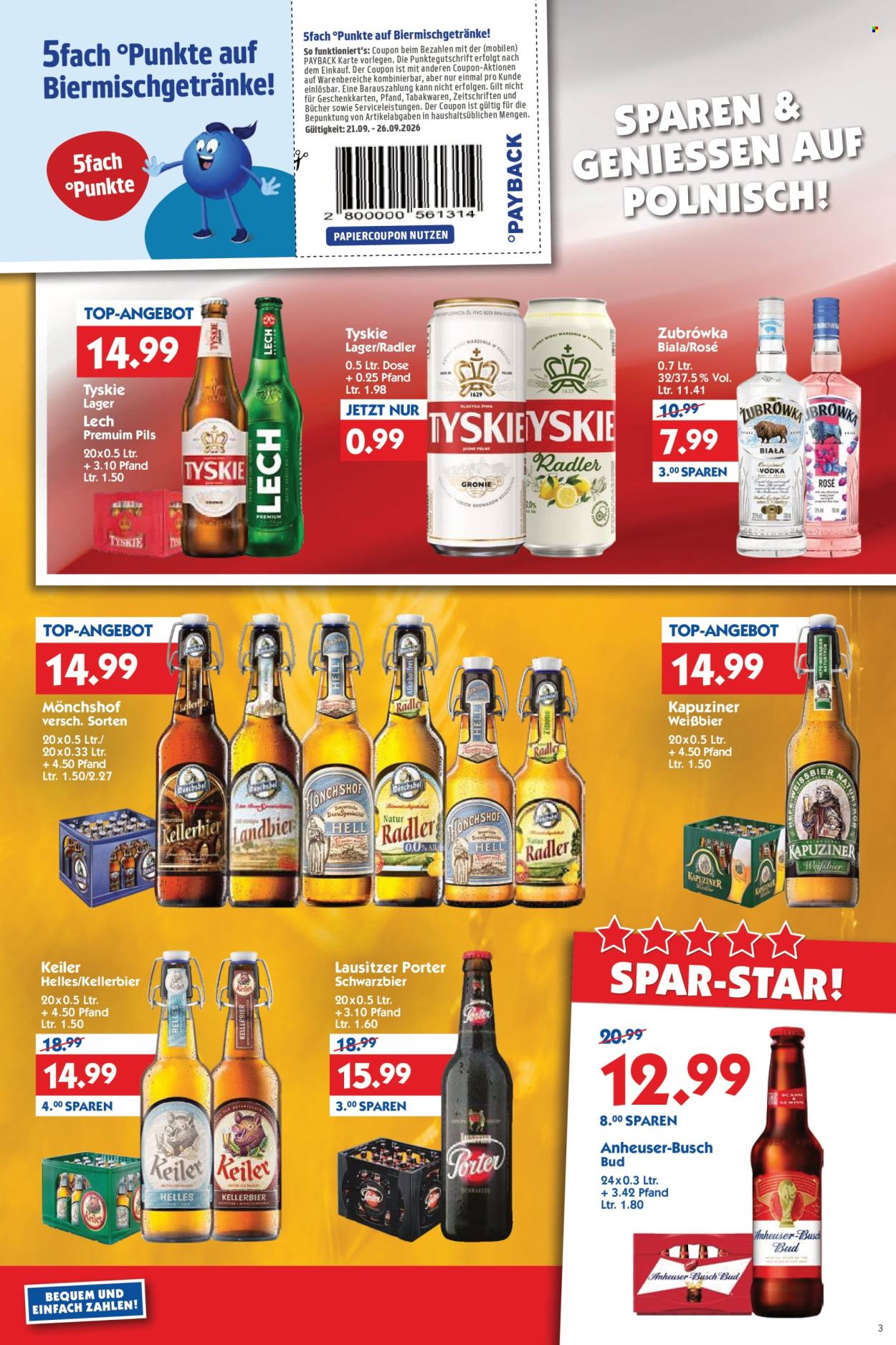 Hol'ab! Getränkemarkt Prospekte  - 21.09.2026 - 26.09.2026. Seite 3