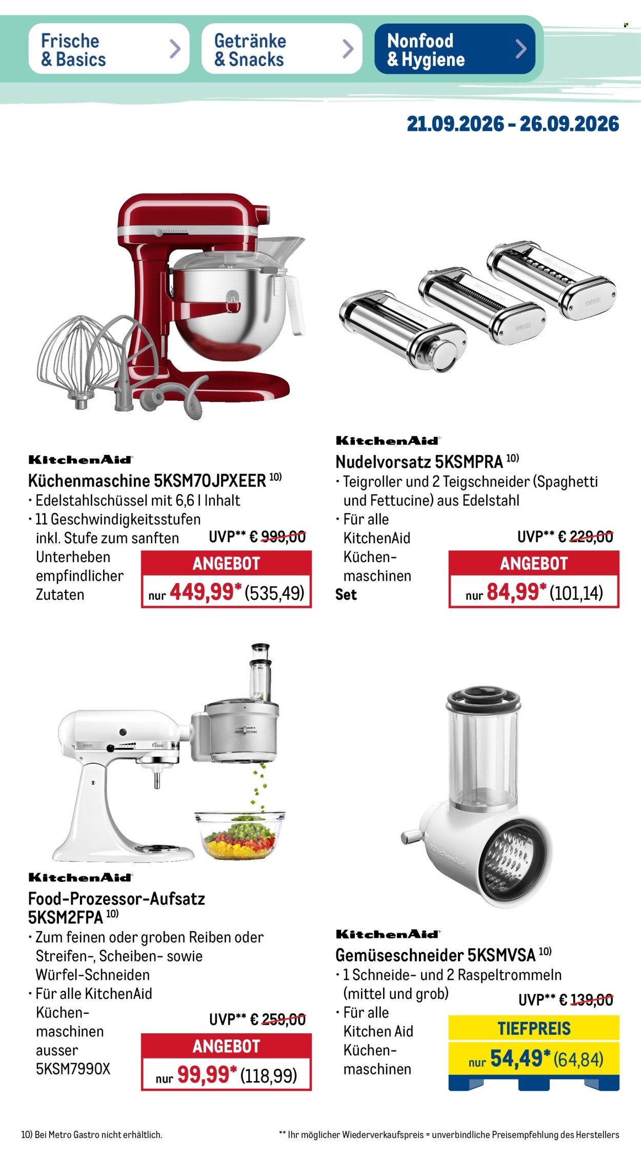 Metro Prospekte  - 21.09.2026 - 26.09.2026. Seite 45