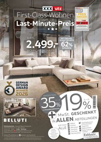 Prospekte XXXLutz - 19.09.2026 - 3.10.2026.
