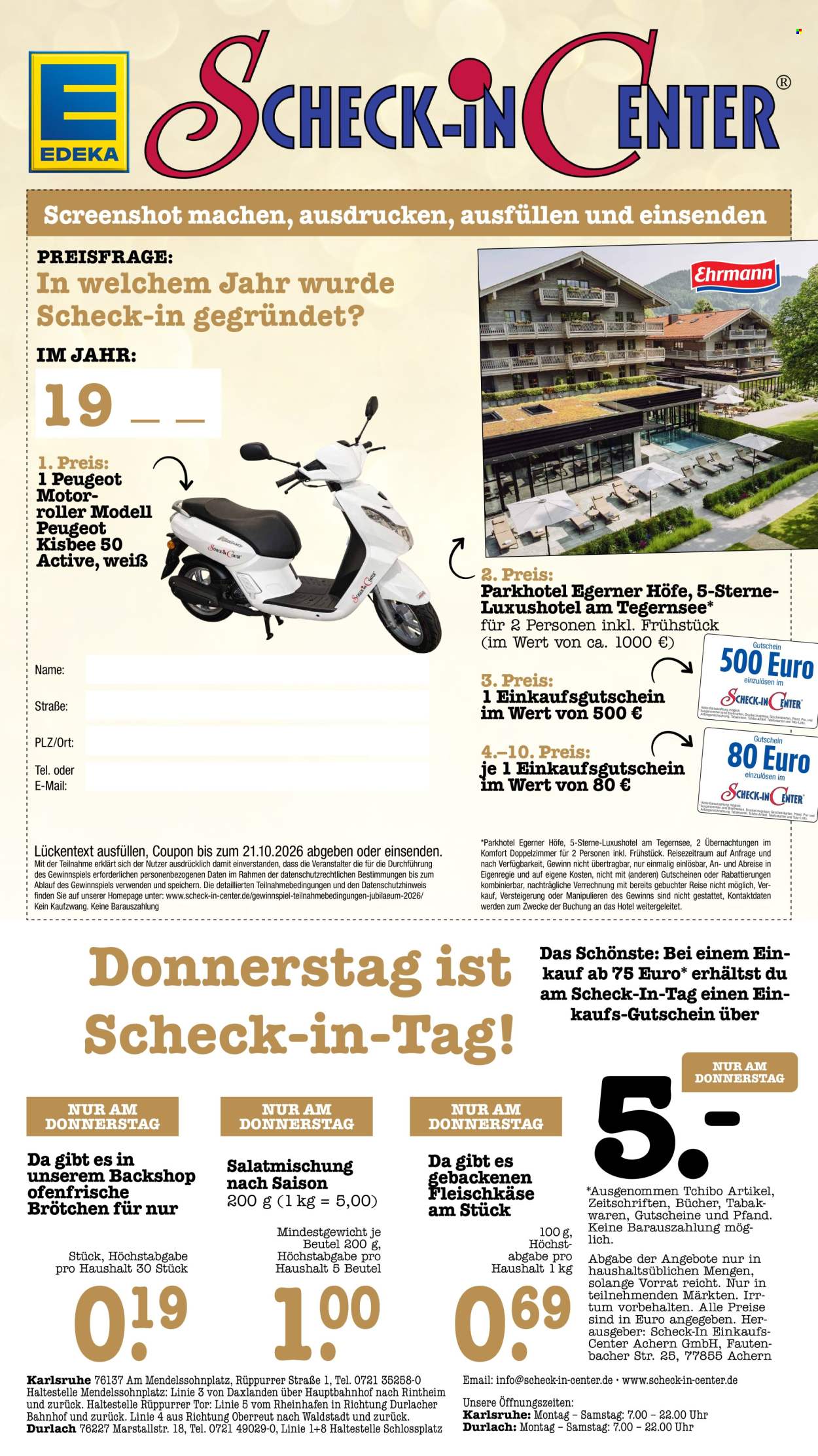 Scheck-in Prospekte  - 21.09.2026 - 26.09.2026. Seite 69