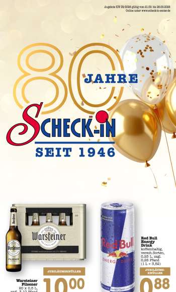 Prospekte Scheck-in - 21.09.2026 - 26.09.2026.