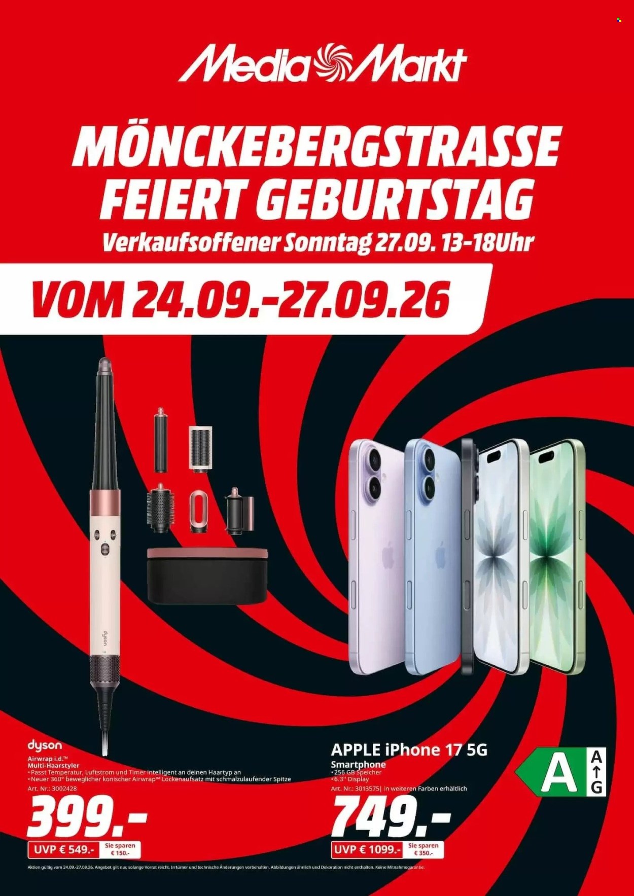 MediaMarkt Prospekte  - 24.09.2026 - 27.09.2026. Seite 1