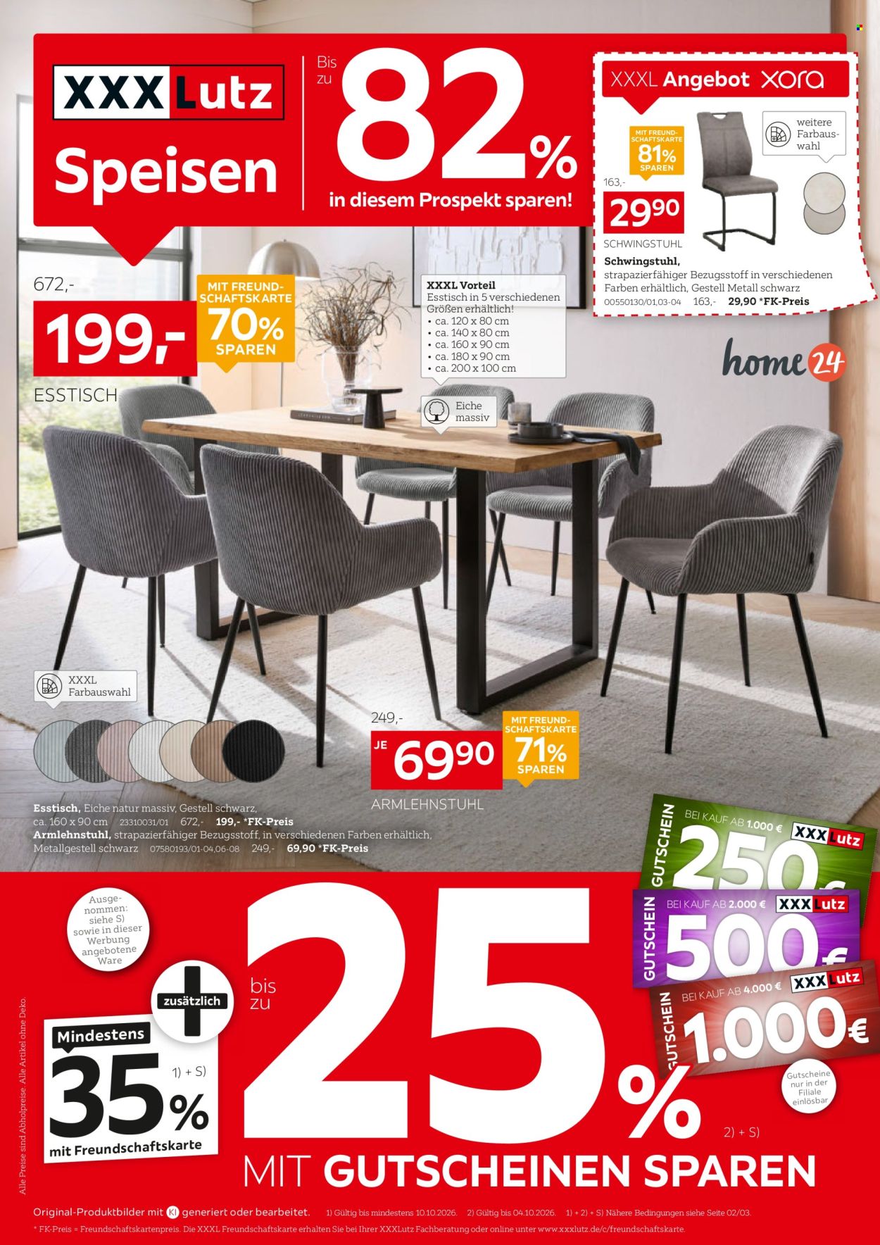 XXXLutz Prospekte  - 26.09.2026 - 10.10.2026. Seite 1