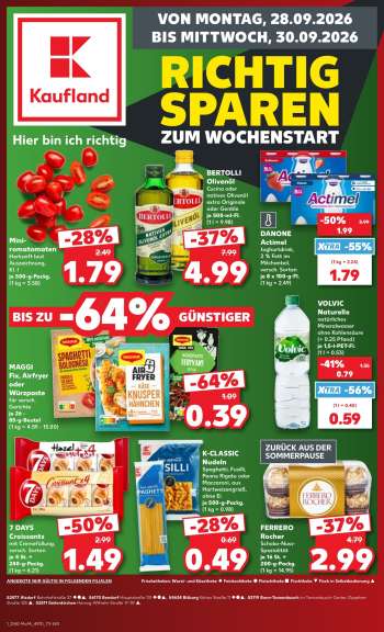 Prospekte Kaufland - 28.09.2026 - 30.09.2026.