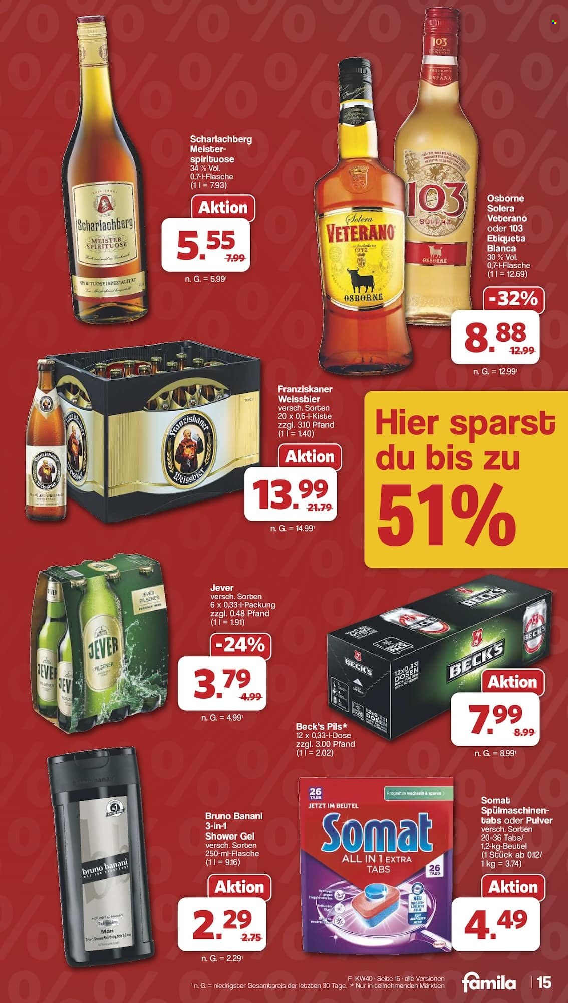 famila Prospekte  - 28.09.2026 - 2.10.2026. Seite 15