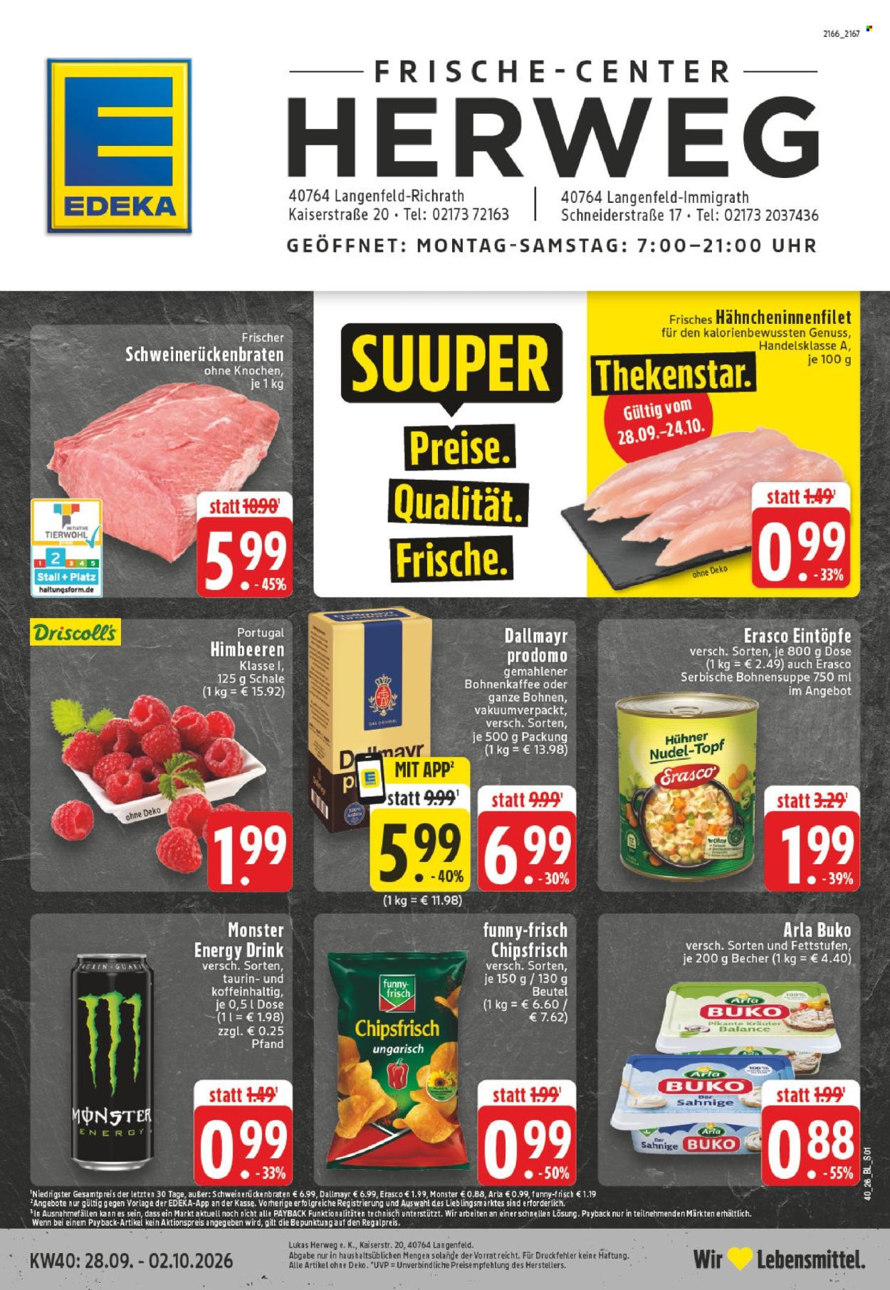 E center Prospekte  - 28.09.2026 - 2.10.2026. Seite 1