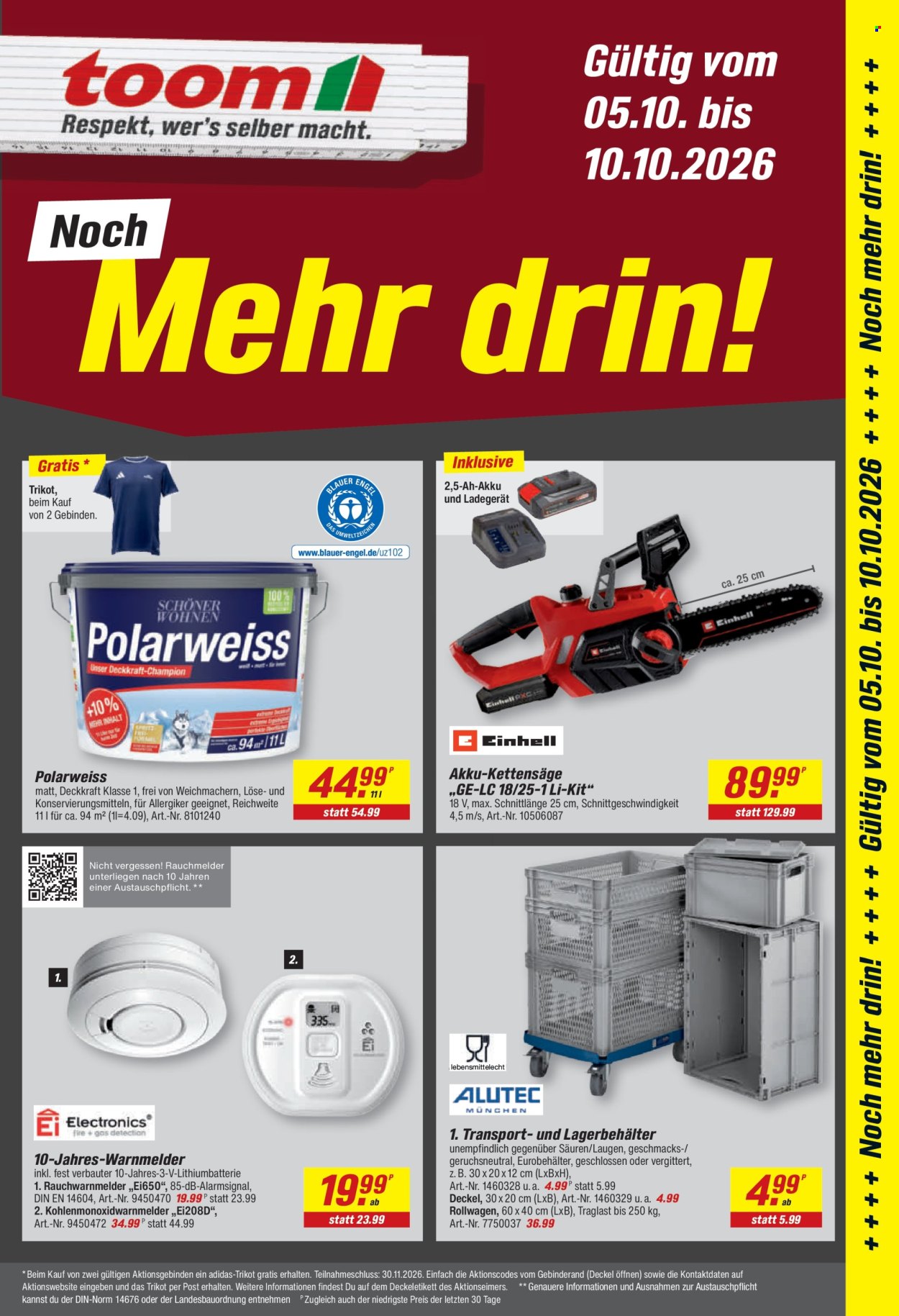 toom Baumarkt Prospekte  - 5.10.2026 - 10.10.2026. Seite 1
