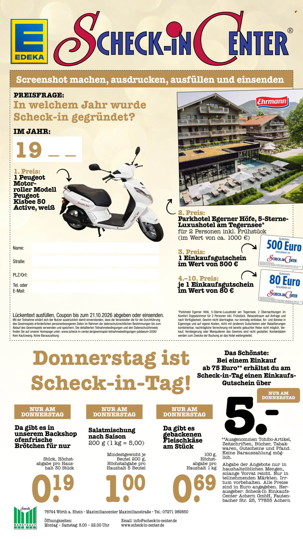 Scheck-in Prospekte  - 28.09.2026 - 2.10.2026. Seite 63