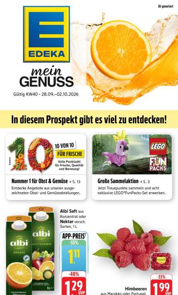 Prospekte Edeka - 28.09.2026 - 2.10.2026.