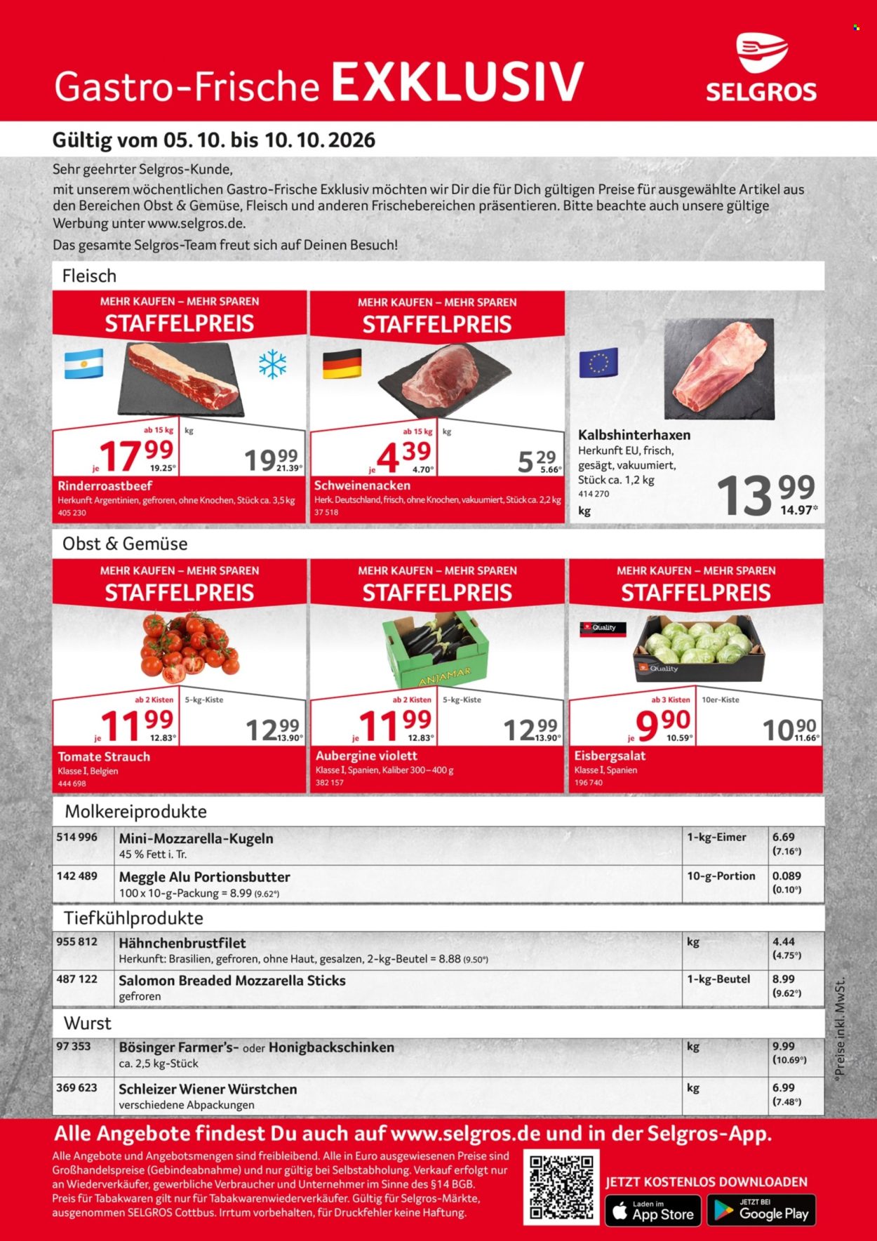 Selgros Prospekte  - 5.10.2026 - 10.10.2026. Seite 1