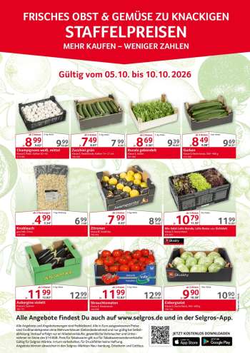 Prospekte Selgros - 5.10.2026 - 10.10.2026.