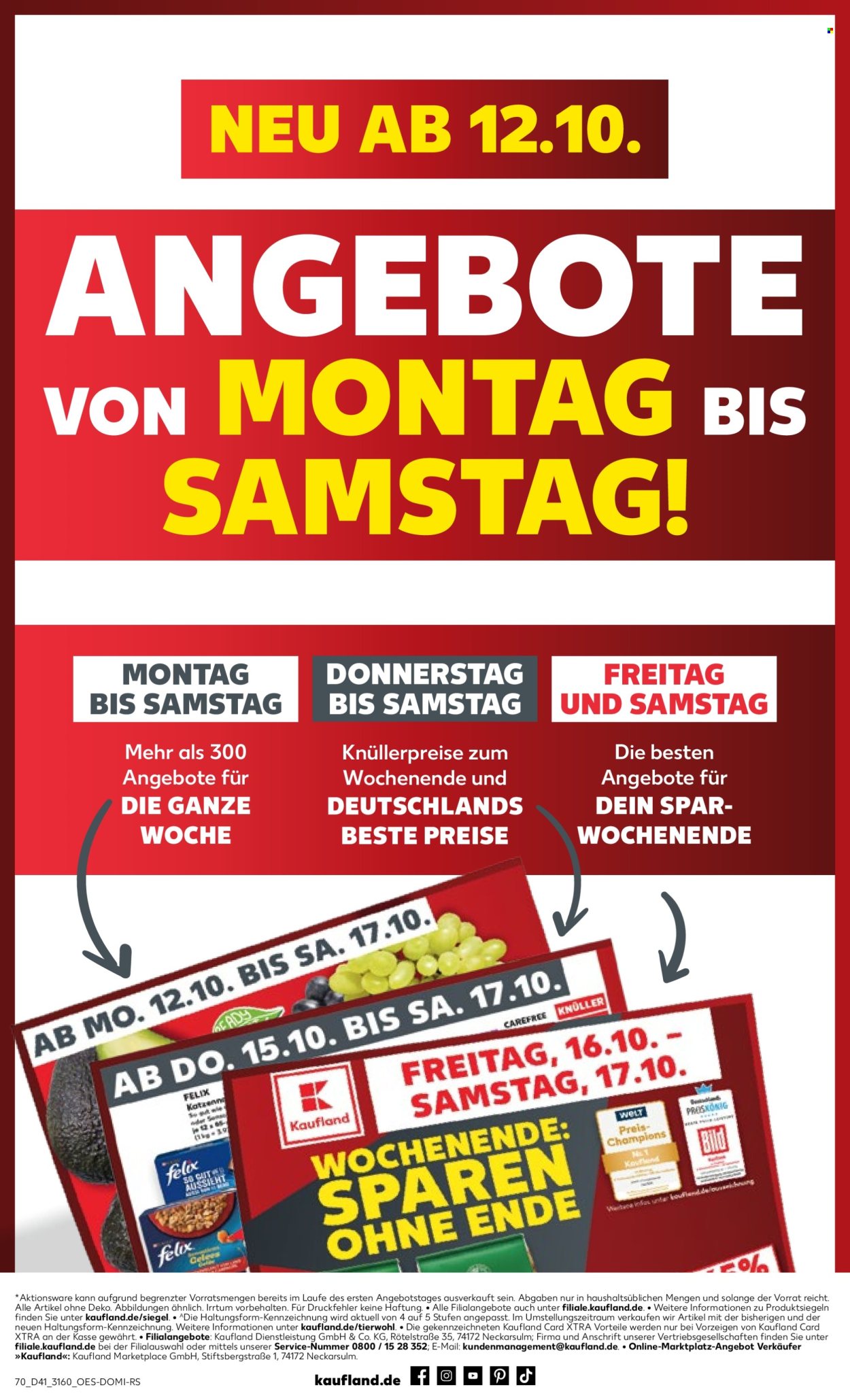 Leták Kaufland - 8.10.2026 - 14.10.2026. Strana 70
