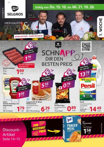 Prospekte Selgros - 15.10.2026 - 21.10.2026.