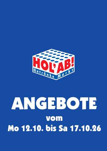 Prospekte Hol'ab! Getränkemarkt - 12.10.2026 - 17.10.2026.