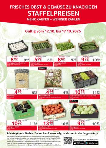 Prospekte Selgros - 12.10.2026 - 17.10.2026.
