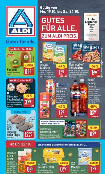Prospekte ALDI Nord - 19.10.2026 - 24.10.2026.