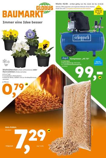 Prospekte Globus Baumarkt - 12.10.2026 - 17.10.2026.