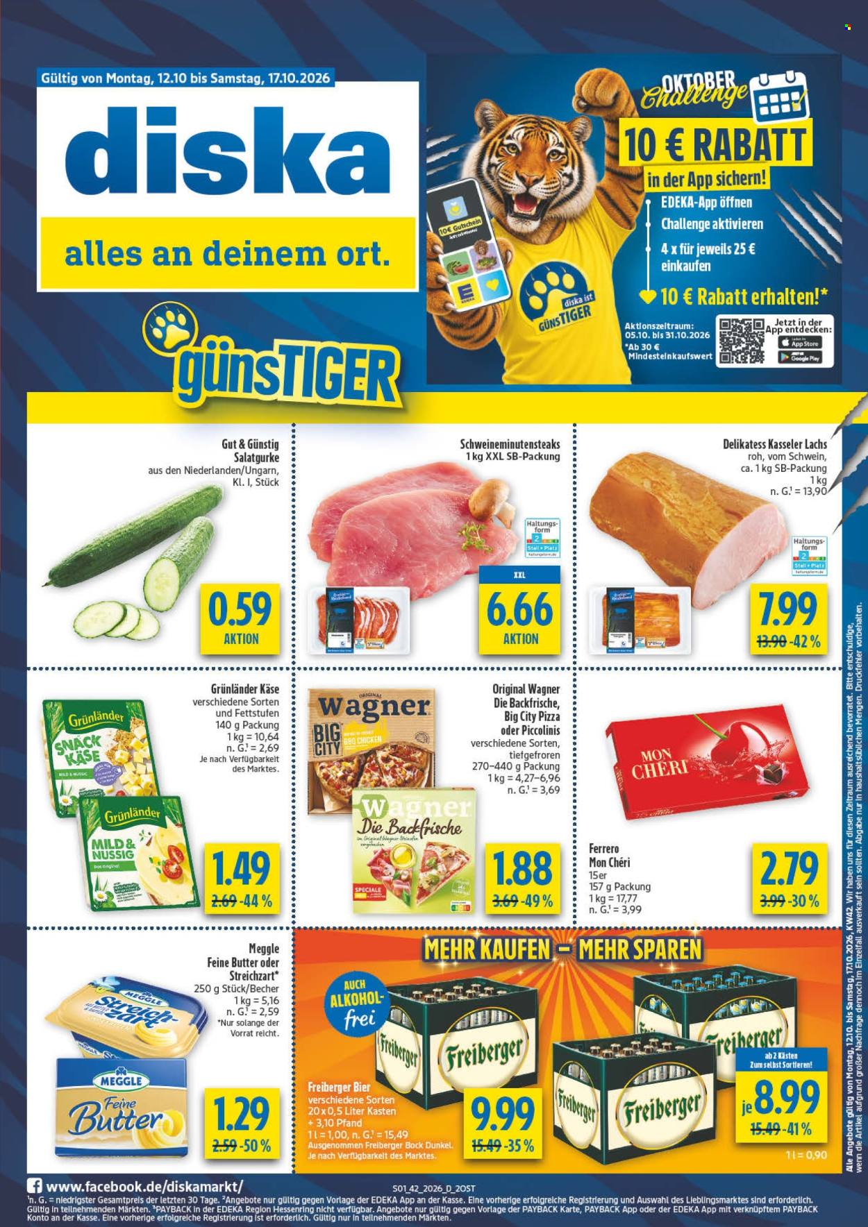 Diska Prospekte  - 12.10.2026 - 17.10.2026. Seite 1