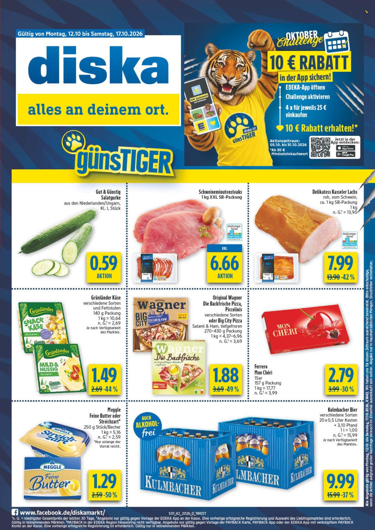 Diska Prospekte  - 12.10.2026 - 17.10.2026. Seite 1