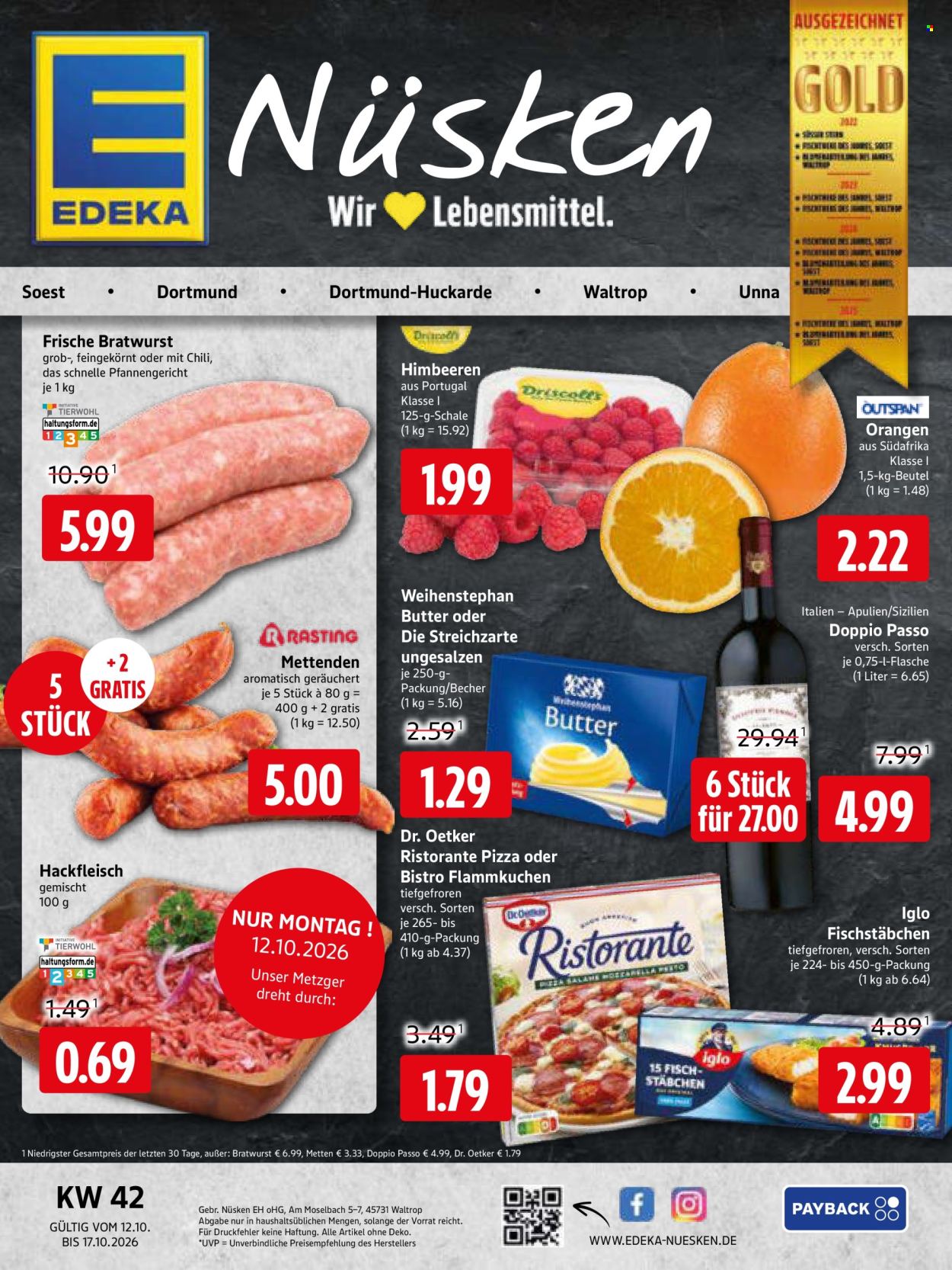 E center Prospekte  - 12.10.2026 - 17.10.2026. Seite 1