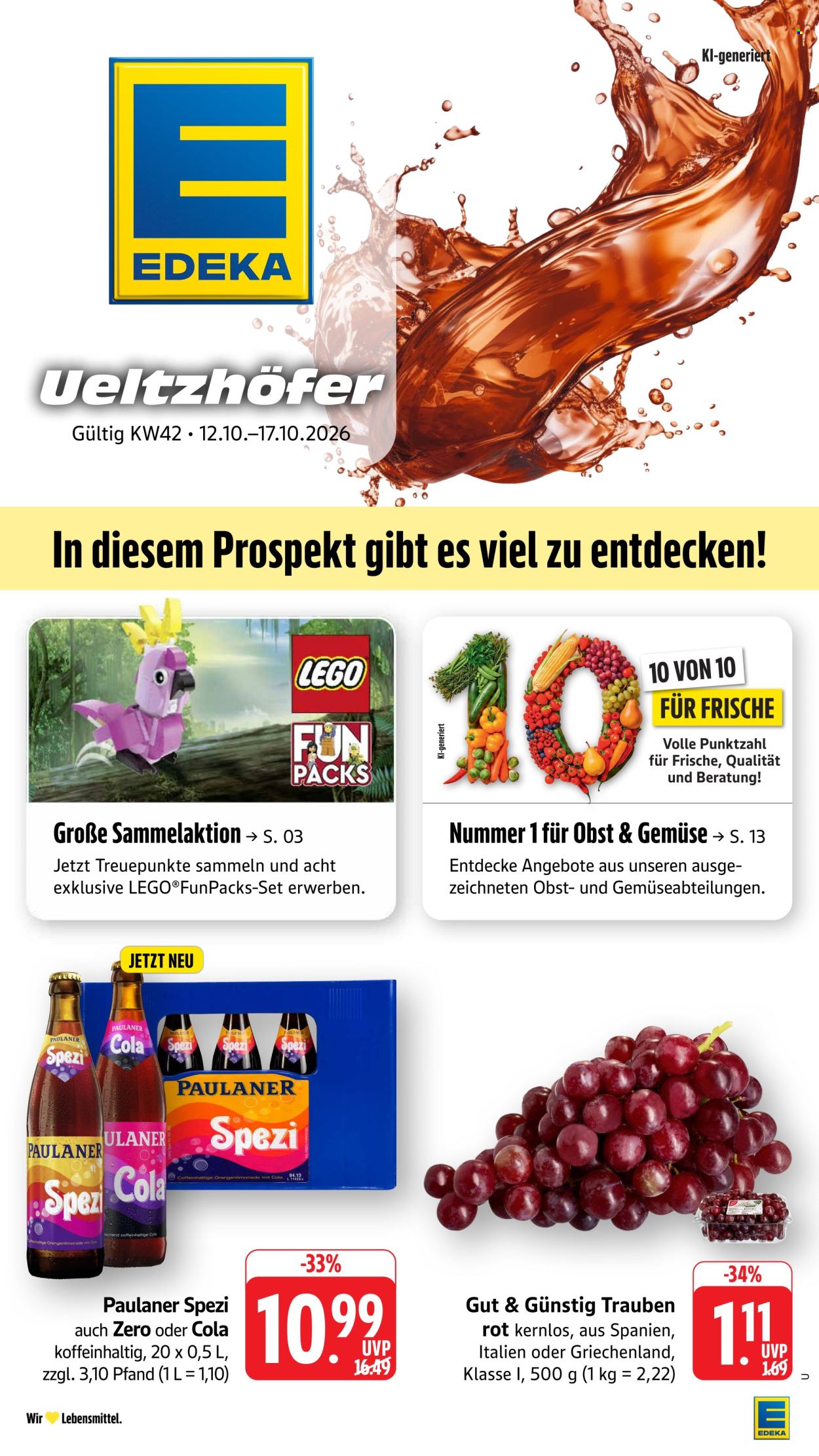 E center Prospekte  - 12.10.2026 - 17.10.2026. Seite 1