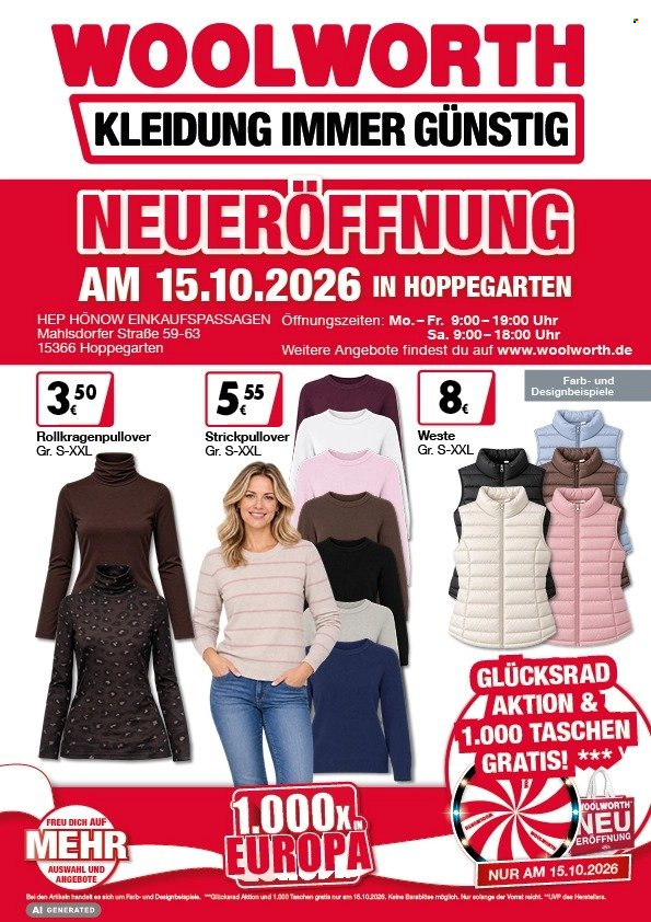 Woolworth Prospekte  - 15.10.2026 - 15.10.2026. Seite 1